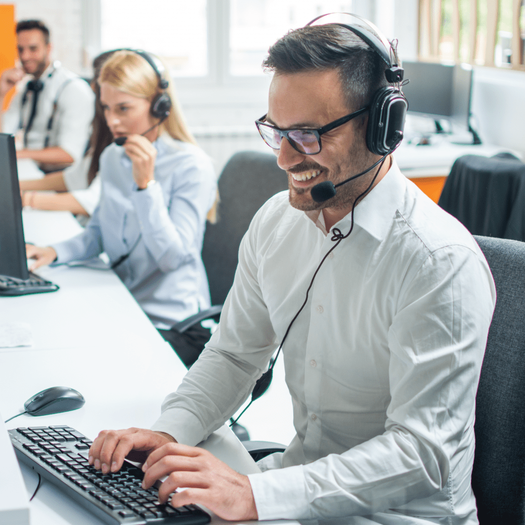 a telephone operator