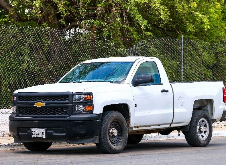 white truck parked