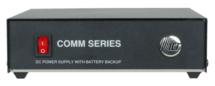 Comm series DC power supply with battery backup